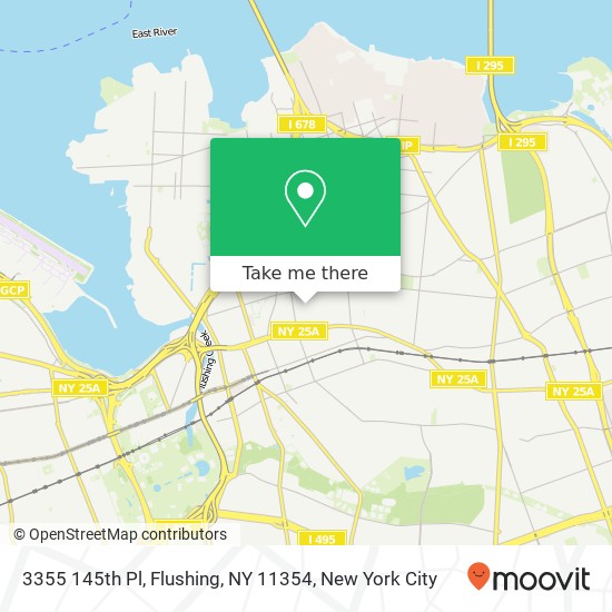 Mapa de 3355 145th Pl, Flushing, NY 11354