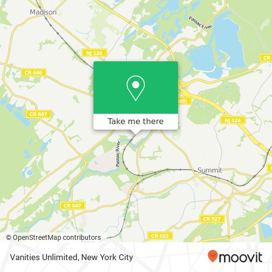 Mapa de Vanities Unlimited, 58 River Rd