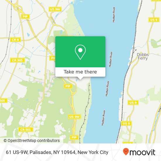 Mapa de 61 US-9W, Palisades, NY 10964