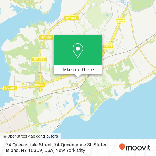 74 Queensdale Street, 74 Queensdale St, Staten Island, NY 10309, USA map