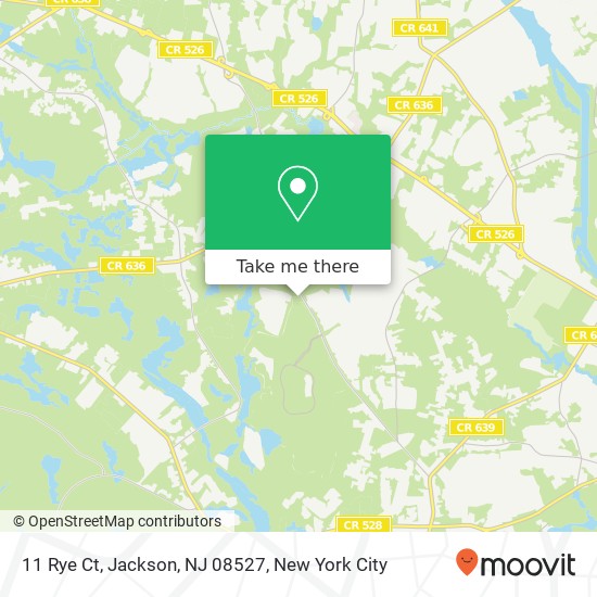 Mapa de 11 Rye Ct, Jackson, NJ 08527