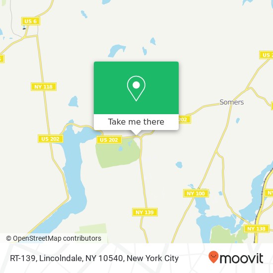 Mapa de RT-139, Lincolndale, NY 10540