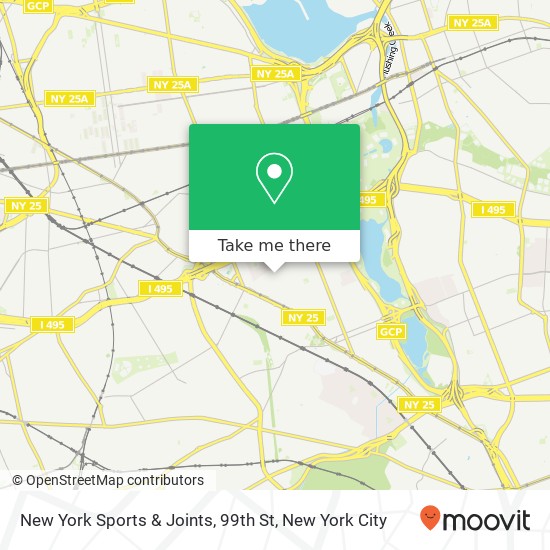 New York Sports & Joints, 99th St map