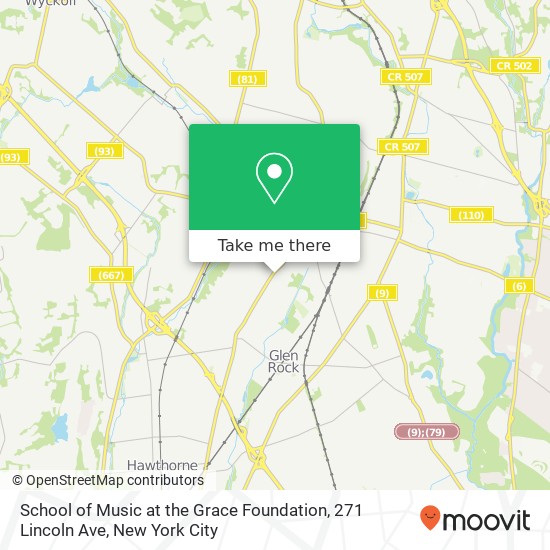 School of Music at the Grace Foundation, 271 Lincoln Ave map