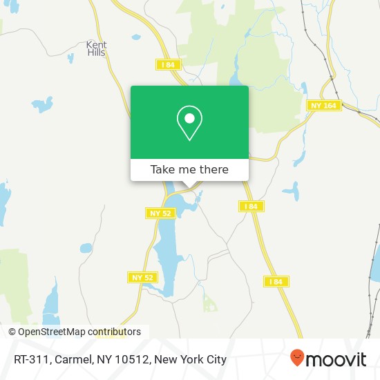 Mapa de RT-311, Carmel, NY 10512