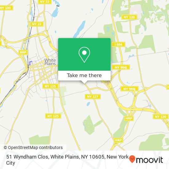 Mapa de 51 Wyndham Clos, White Plains, NY 10605