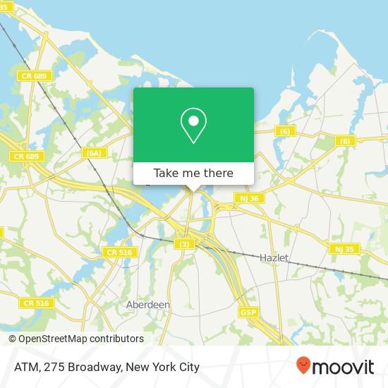 ATM, 275 Broadway map