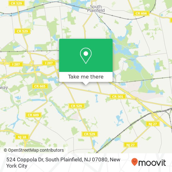 524 Coppola Dr, South Plainfield, NJ 07080 map
