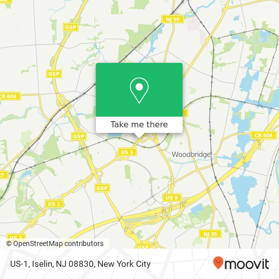 US-1, Iselin, NJ 08830 map