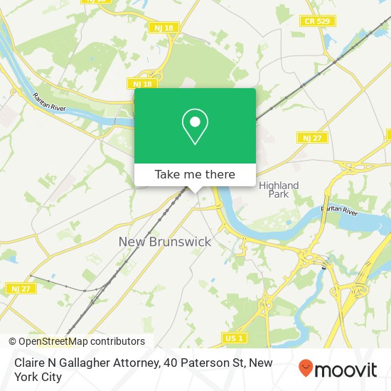 Claire N Gallagher Attorney, 40 Paterson St map