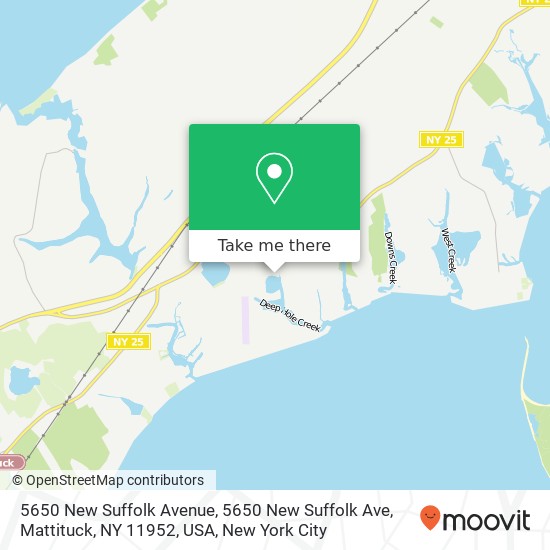 5650 New Suffolk Avenue, 5650 New Suffolk Ave, Mattituck, NY 11952, USA map