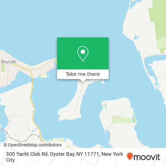 Mapa de 300 Yacht Club Rd, Oyster Bay, NY 11771
