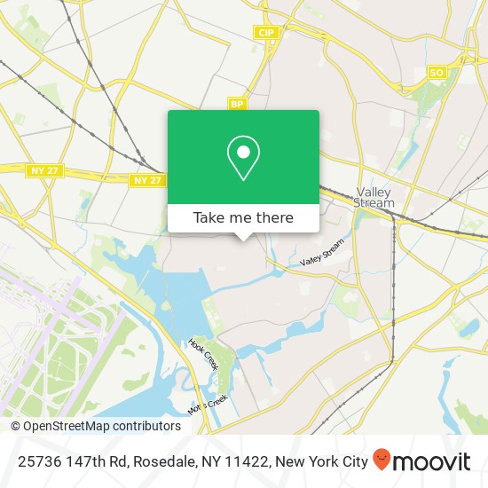 Mapa de 25736 147th Rd, Rosedale, NY 11422