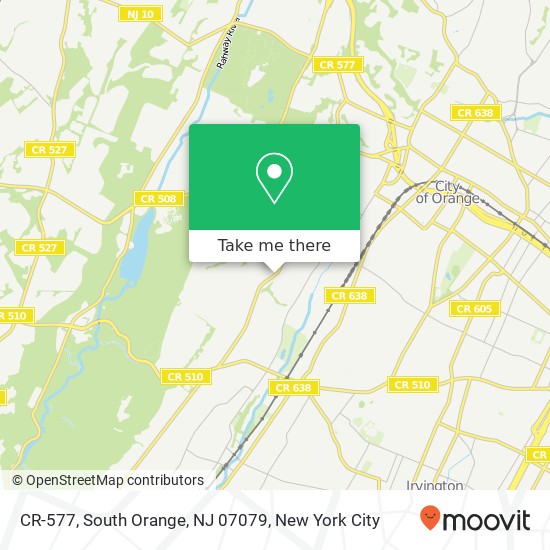 Mapa de CR-577, South Orange, NJ 07079