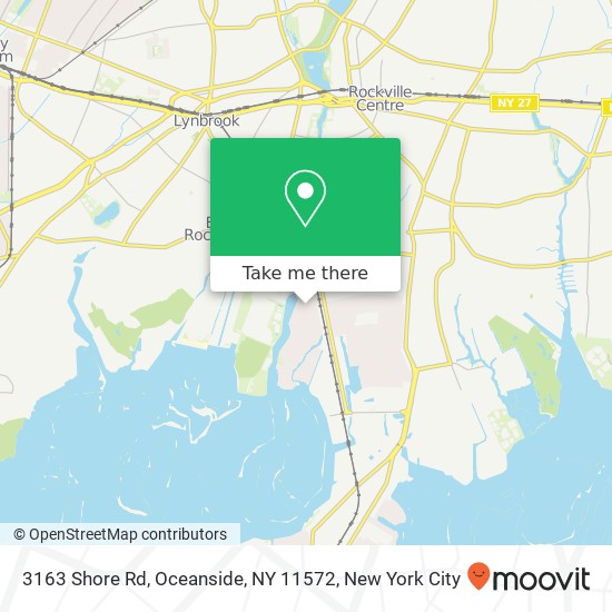 Mapa de 3163 Shore Rd, Oceanside, NY 11572