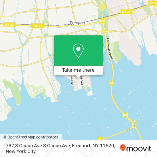 Mapa de 787,S Ocean Ave S Ocean Ave, Freeport, NY 11520