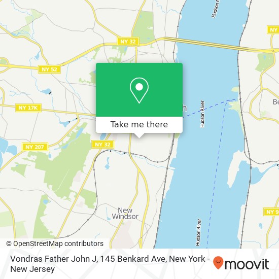 Mapa de Vondras Father John J, 145 Benkard Ave