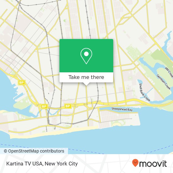 Mapa de Kartina TV USA