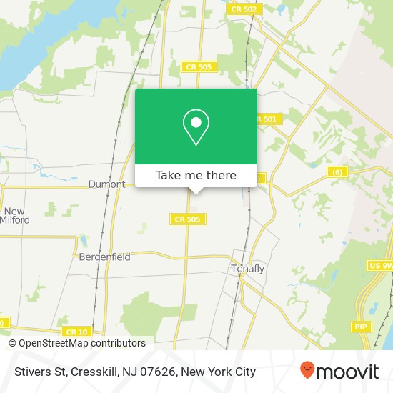 Mapa de Stivers St, Cresskill, NJ 07626