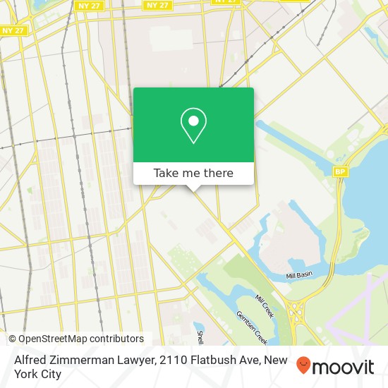 Alfred Zimmerman Lawyer, 2110 Flatbush Ave map