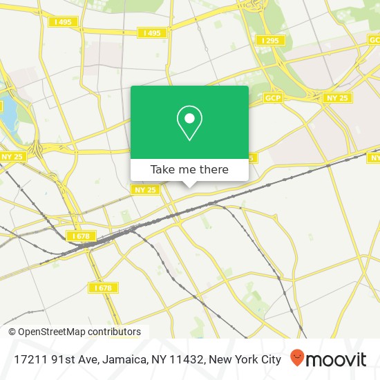 Mapa de 17211 91st Ave, Jamaica, NY 11432