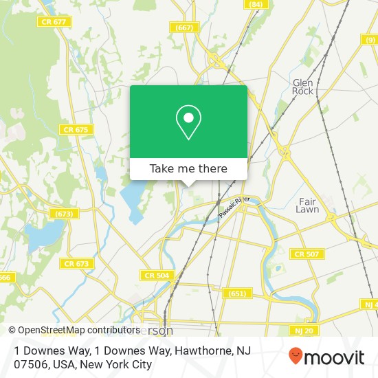 1 Downes Way, 1 Downes Way, Hawthorne, NJ 07506, USA map