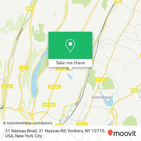 Mapa de 31 Nassau Road, 31 Nassau Rd, Yonkers, NY 10710, USA