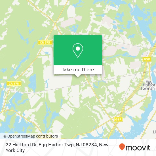 22 Hartford Dr, Egg Harbor Twp, NJ 08234 map