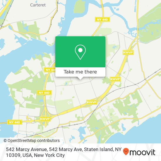 Mapa de 542 Marcy Avenue, 542 Marcy Ave, Staten Island, NY 10309, USA