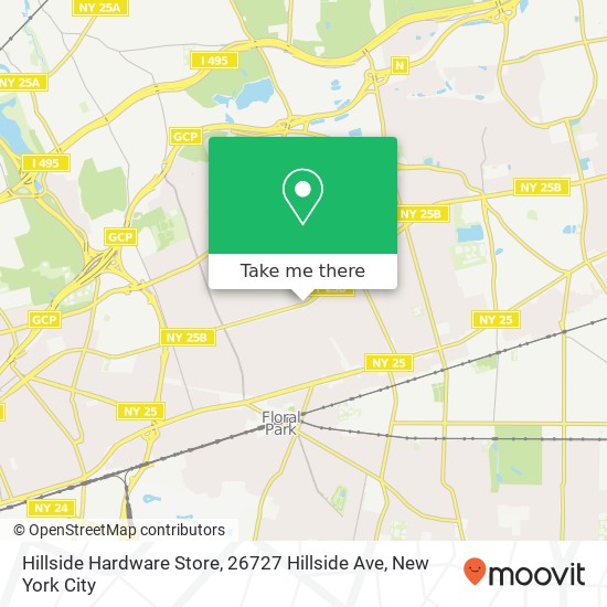 Mapa de Hillside Hardware Store, 26727 Hillside Ave