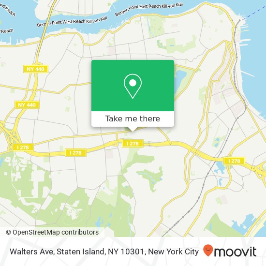 Mapa de Walters Ave, Staten Island, NY 10301