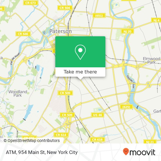 Mapa de ATM, 954 Main St