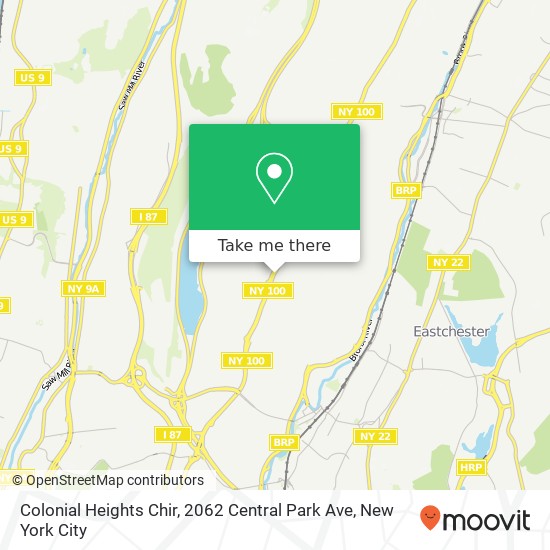 Colonial Heights Chir, 2062 Central Park Ave map