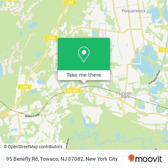 95 Benefly Rd, Towaco, NJ 07082 map