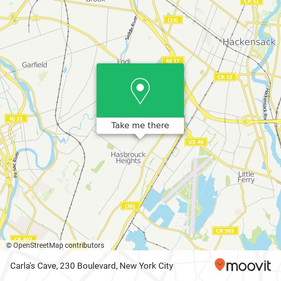 Mapa de Carla's Cave, 230 Boulevard
