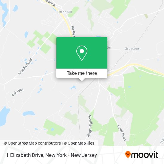 1 Elizabeth Drive map