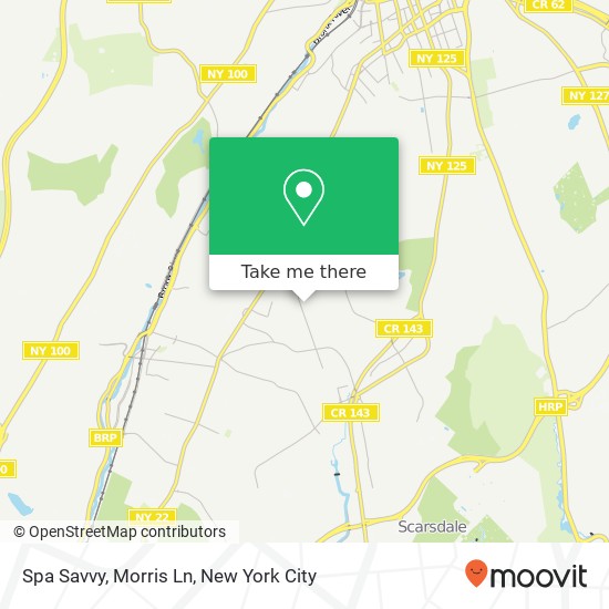 Mapa de Spa Savvy, Morris Ln