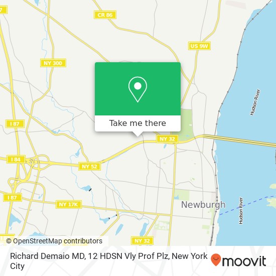 Mapa de Richard Demaio MD, 12 HDSN Vly Prof Plz