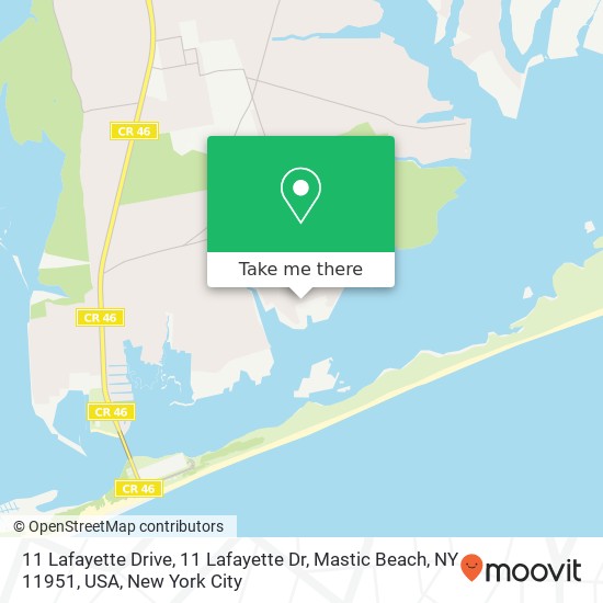 11 Lafayette Drive, 11 Lafayette Dr, Mastic Beach, NY 11951, USA map