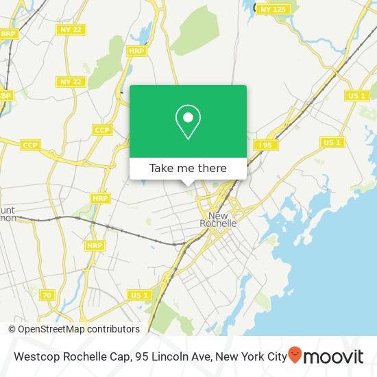 Mapa de Westcop Rochelle Cap, 95 Lincoln Ave