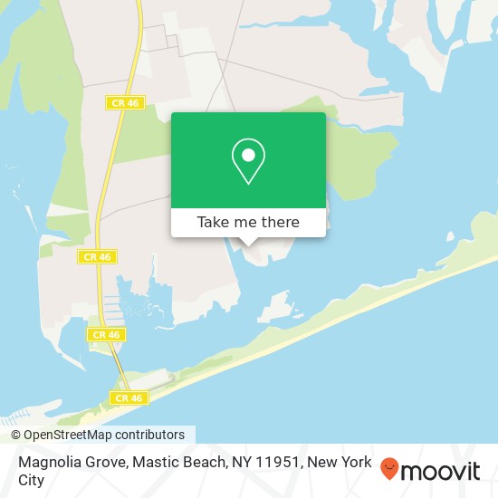 Magnolia Grove, Mastic Beach, NY 11951 map