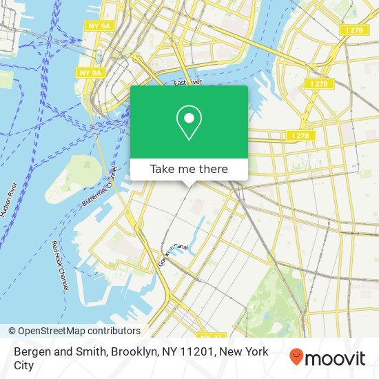 Bergen and Smith, Brooklyn, NY 11201 map