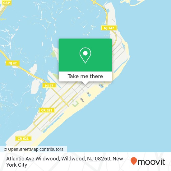 Atlantic Ave Wildwood, Wildwood, NJ 08260 map