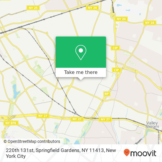 Mapa de 220th 131st, Springfield Gardens, NY 11413