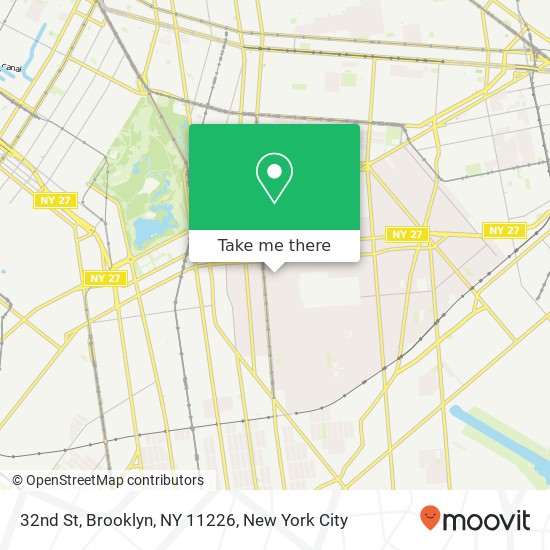 32nd St, Brooklyn, NY 11226 map