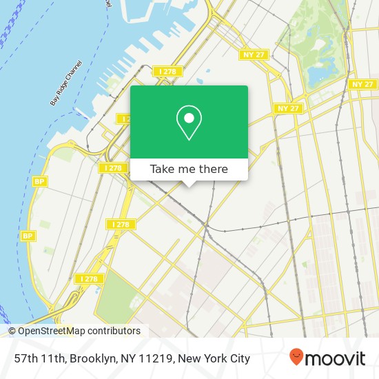 57th 11th, Brooklyn, NY 11219 map