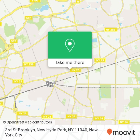 3rd St Brooklyn, New Hyde Park, NY 11040 map