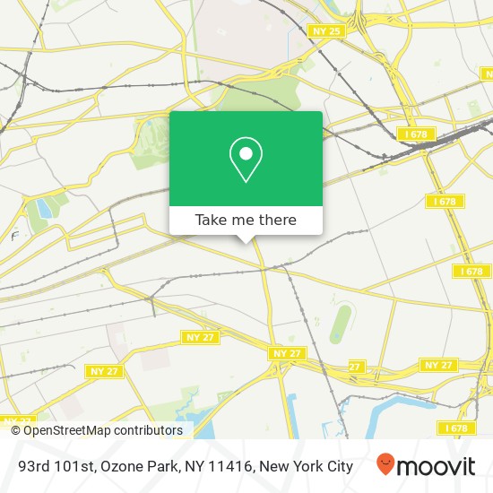 Mapa de 93rd 101st, Ozone Park, NY 11416