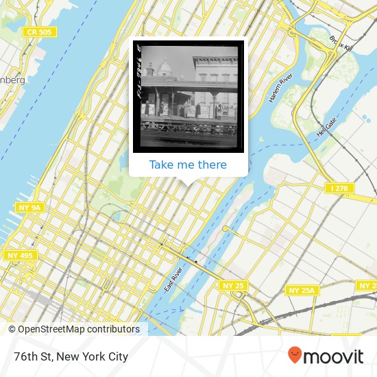 76th St, New York, NY 10075 map