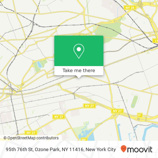 95th 76th St, Ozone Park, NY 11416 map